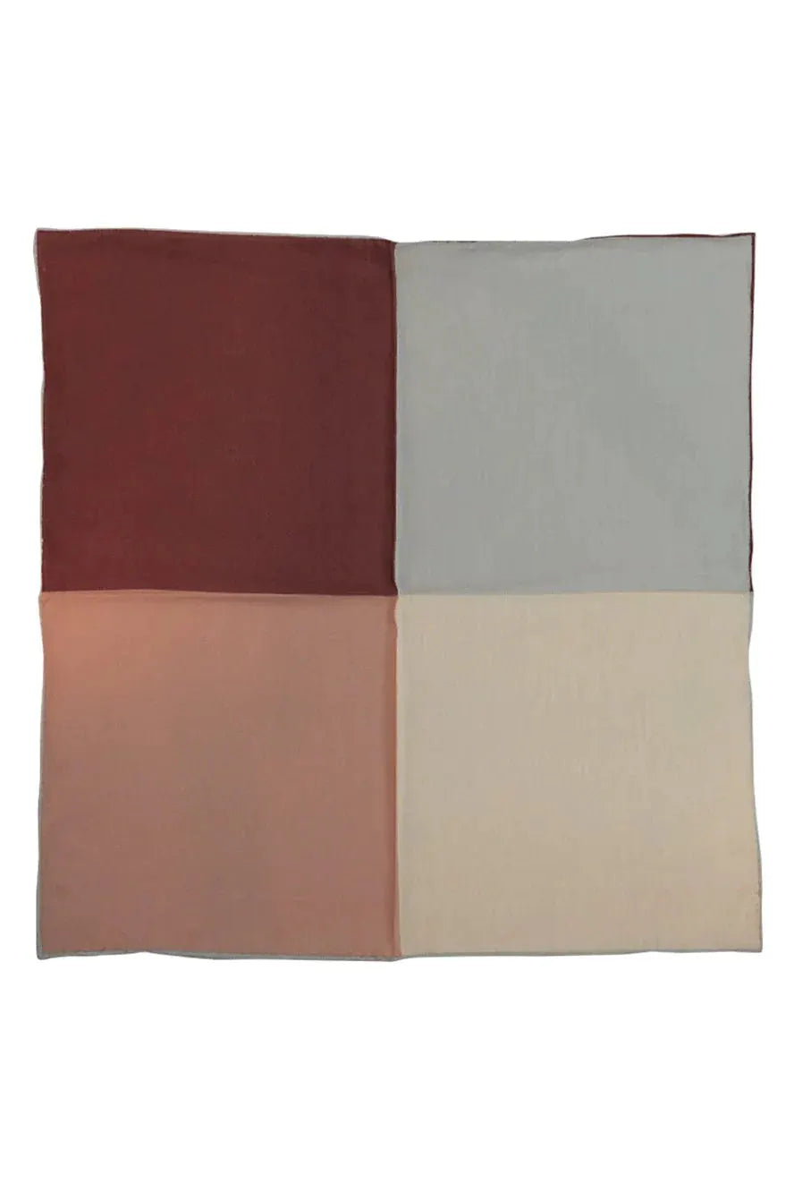 Silk & Cotton Blend Quad Pocket Square by Tux-USA