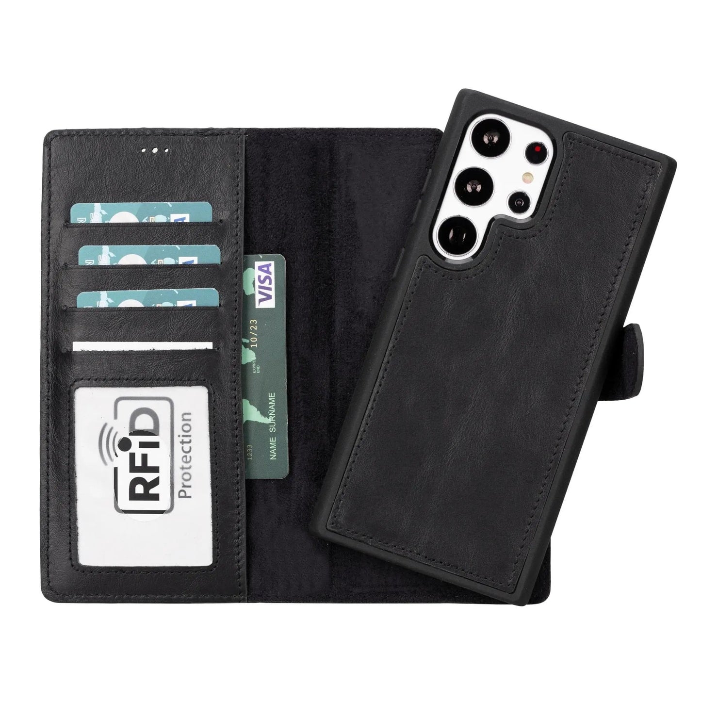 Buffalo Samsung Galaxy S21 Series Detachable Leather Wallet Case by TORONATA