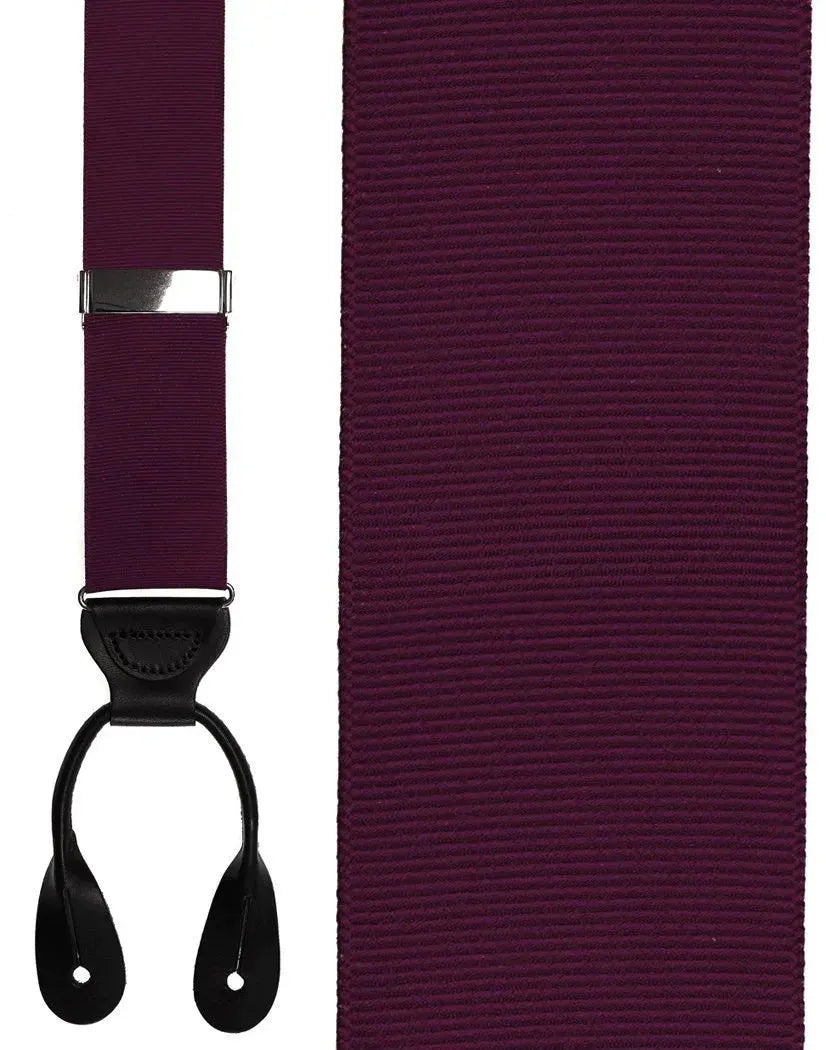 "Grosgraine Ribbon II" Suspenders 1.5 Width by Tux-USA