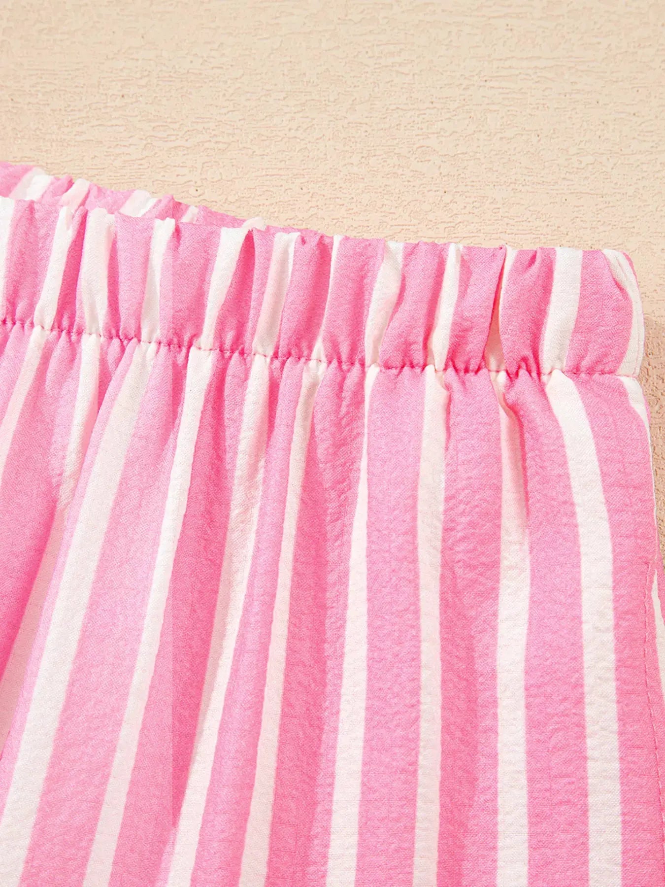 Stripe Buttoned Front Long Sleeve Top and Pants 2 Piece Sleepwear by Partner Label