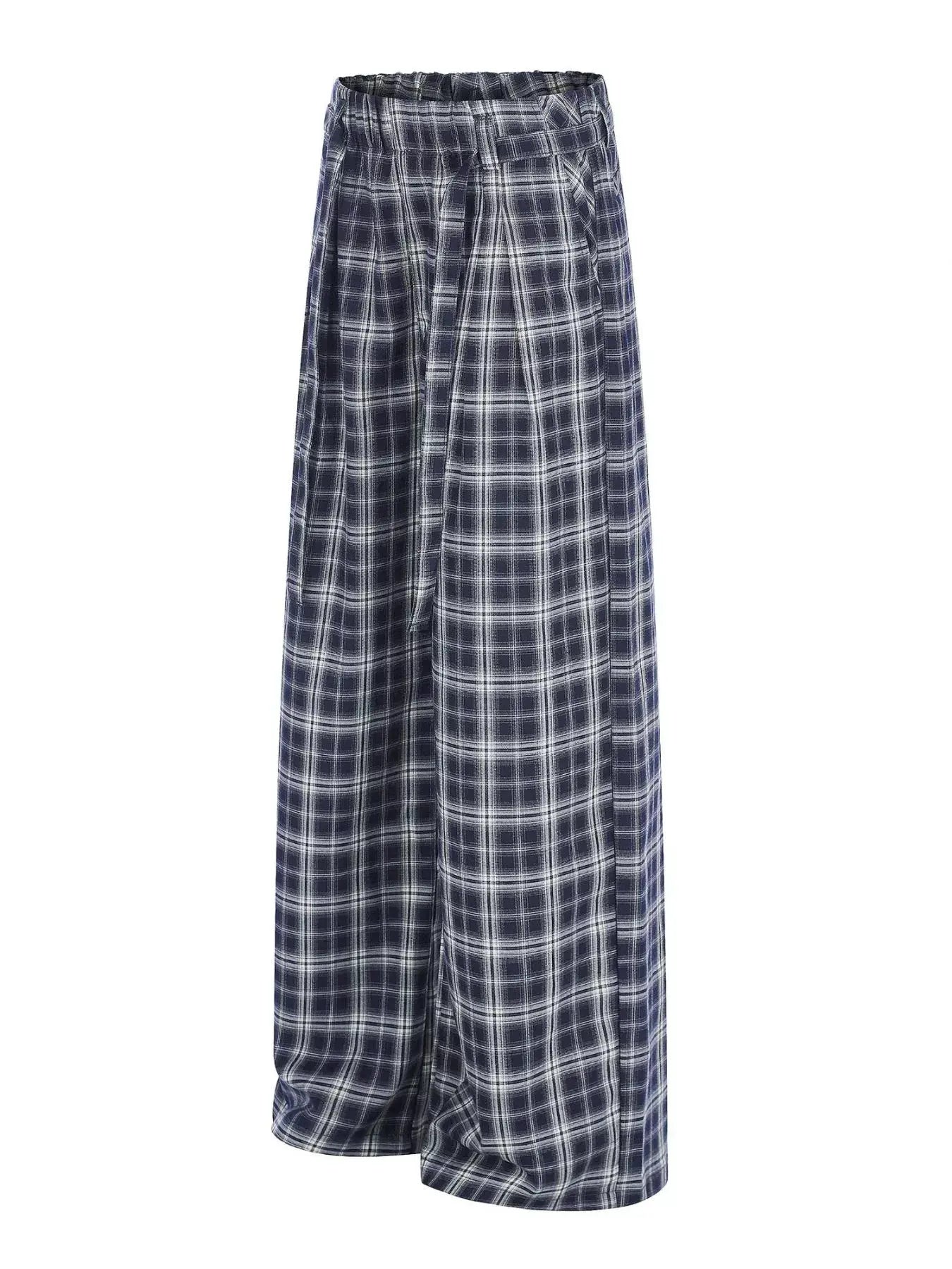 Men's Plaid Wide-Leg Pants by Trendsi