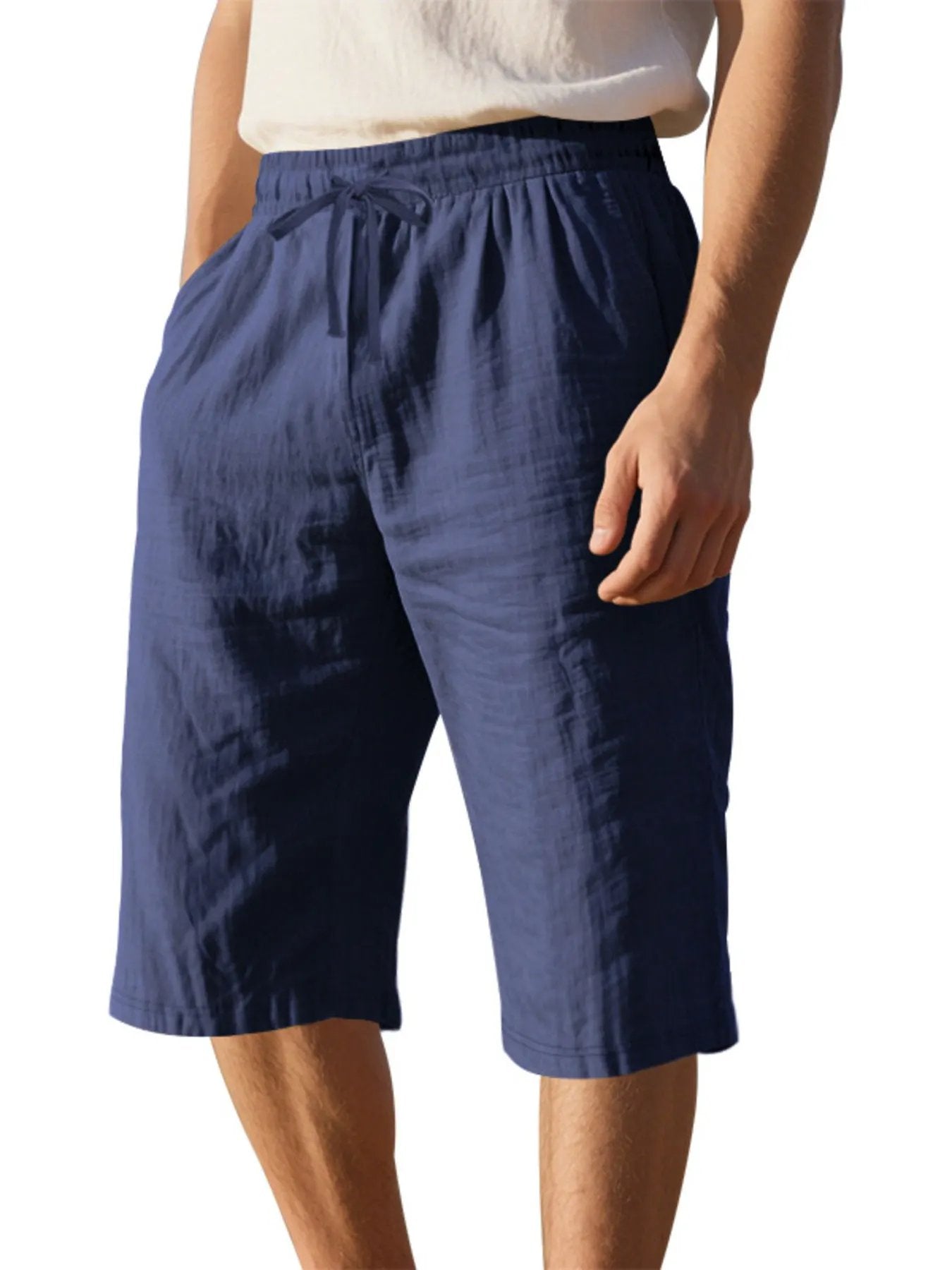 Men's Full Size Casual Drawstring Shorts Plus Size by Trendsi