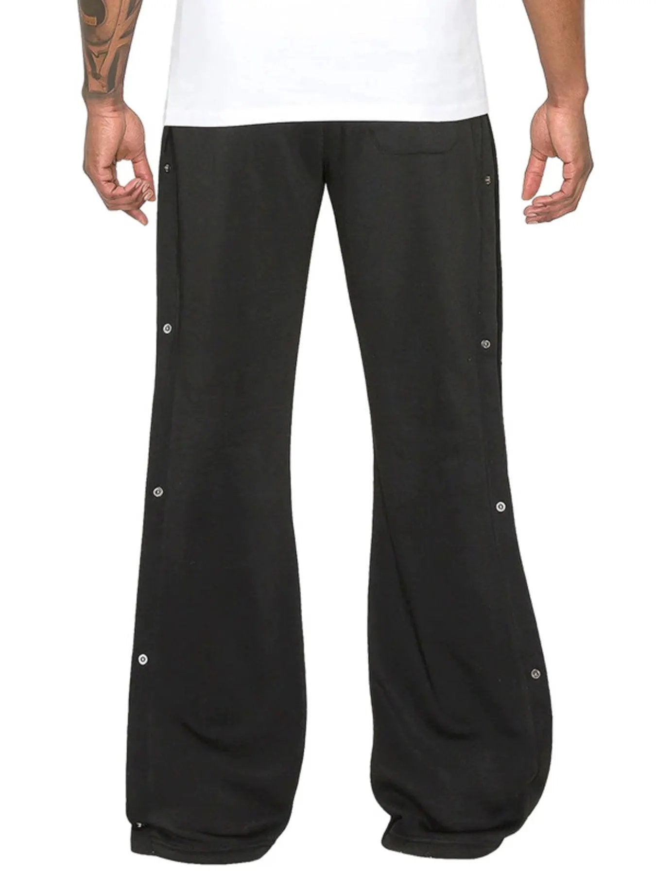 Men's Full Size Side Snap Button Pants Plus Size by Trendsi