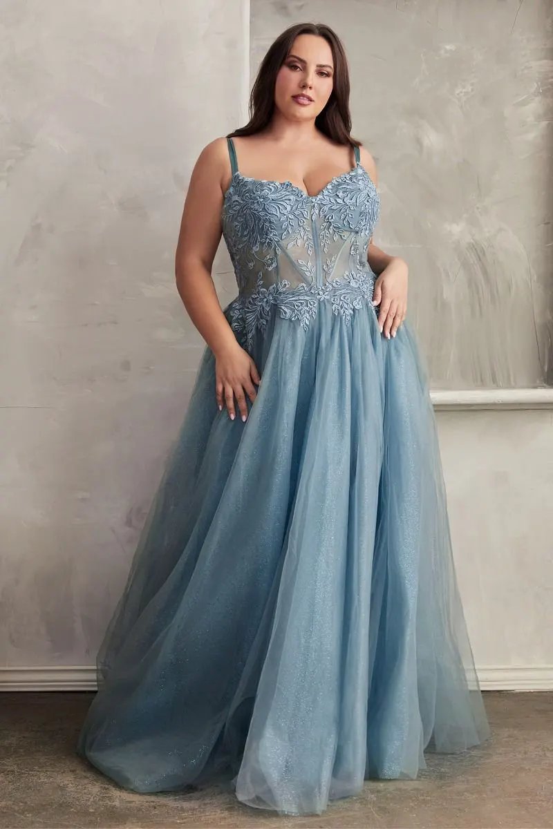 Lace A-Line Tulle Gown by Tux-USA