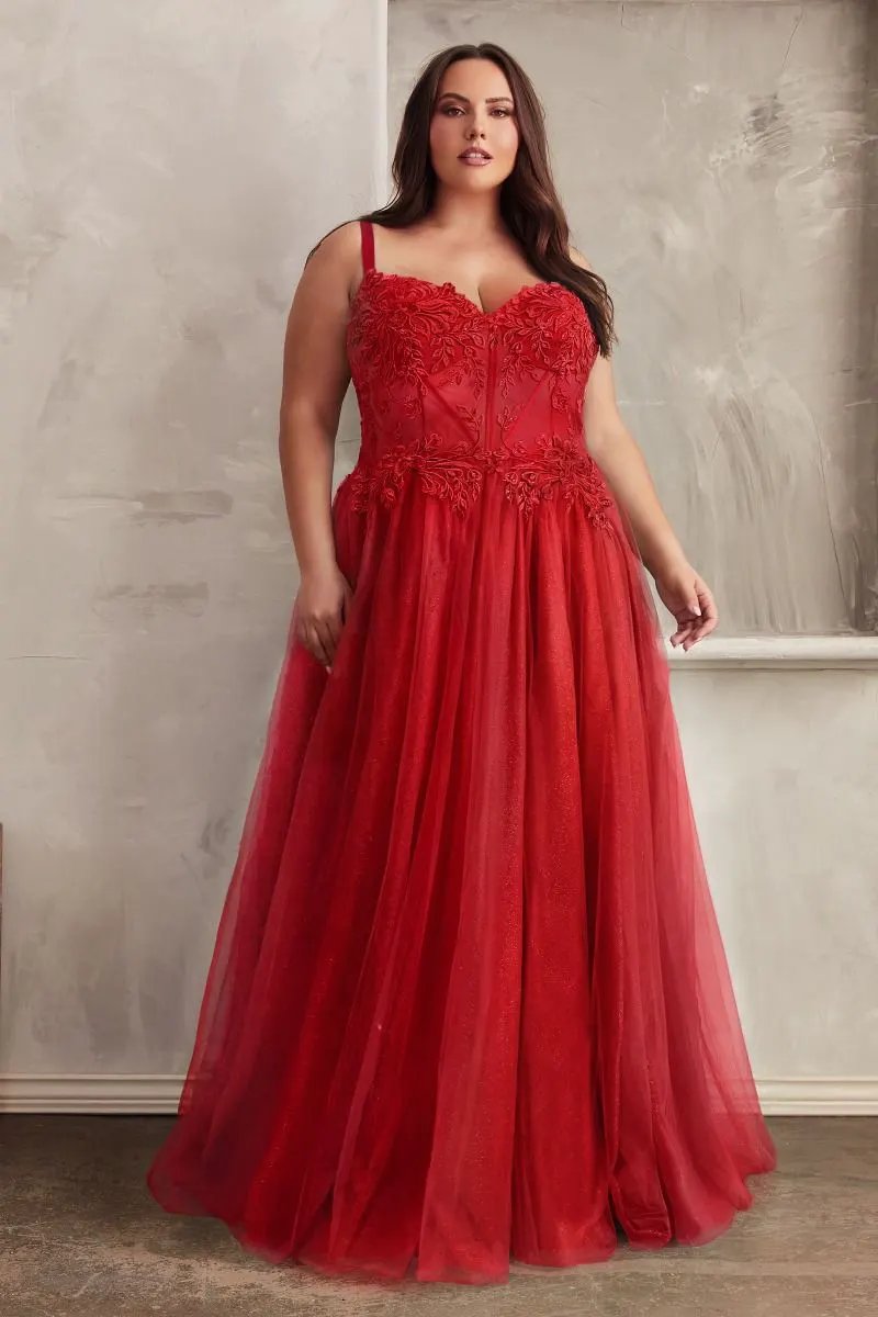 Lace A-Line Tulle Gown by Tux-USA