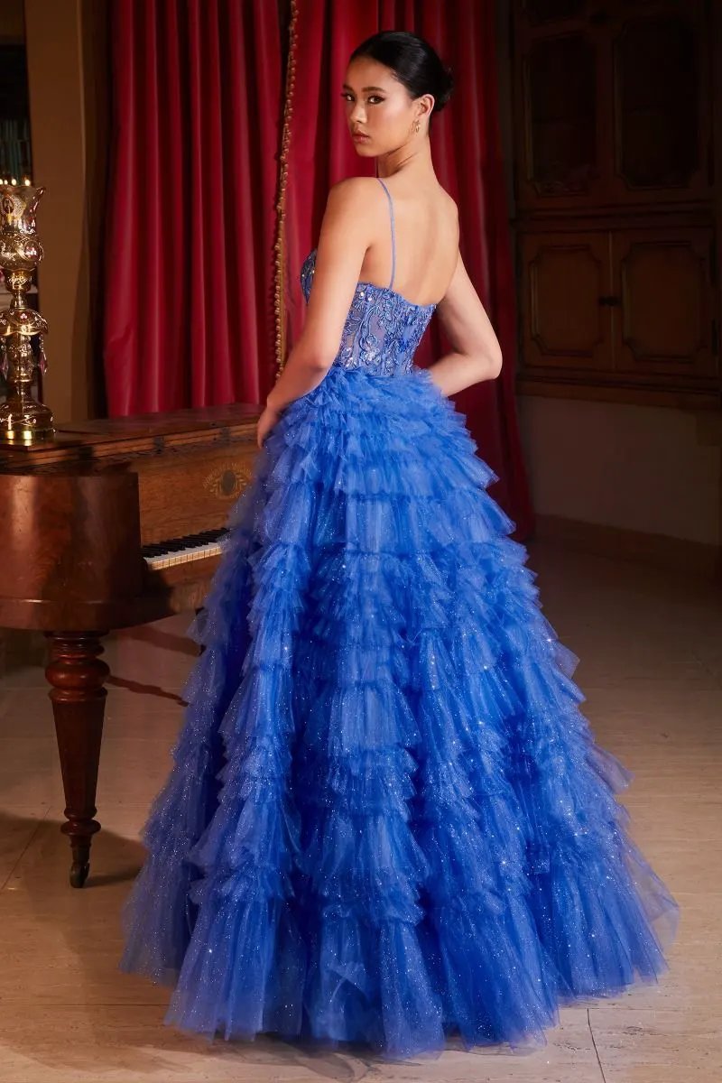 Ruffled Layered Ball Gown by Tux-USA