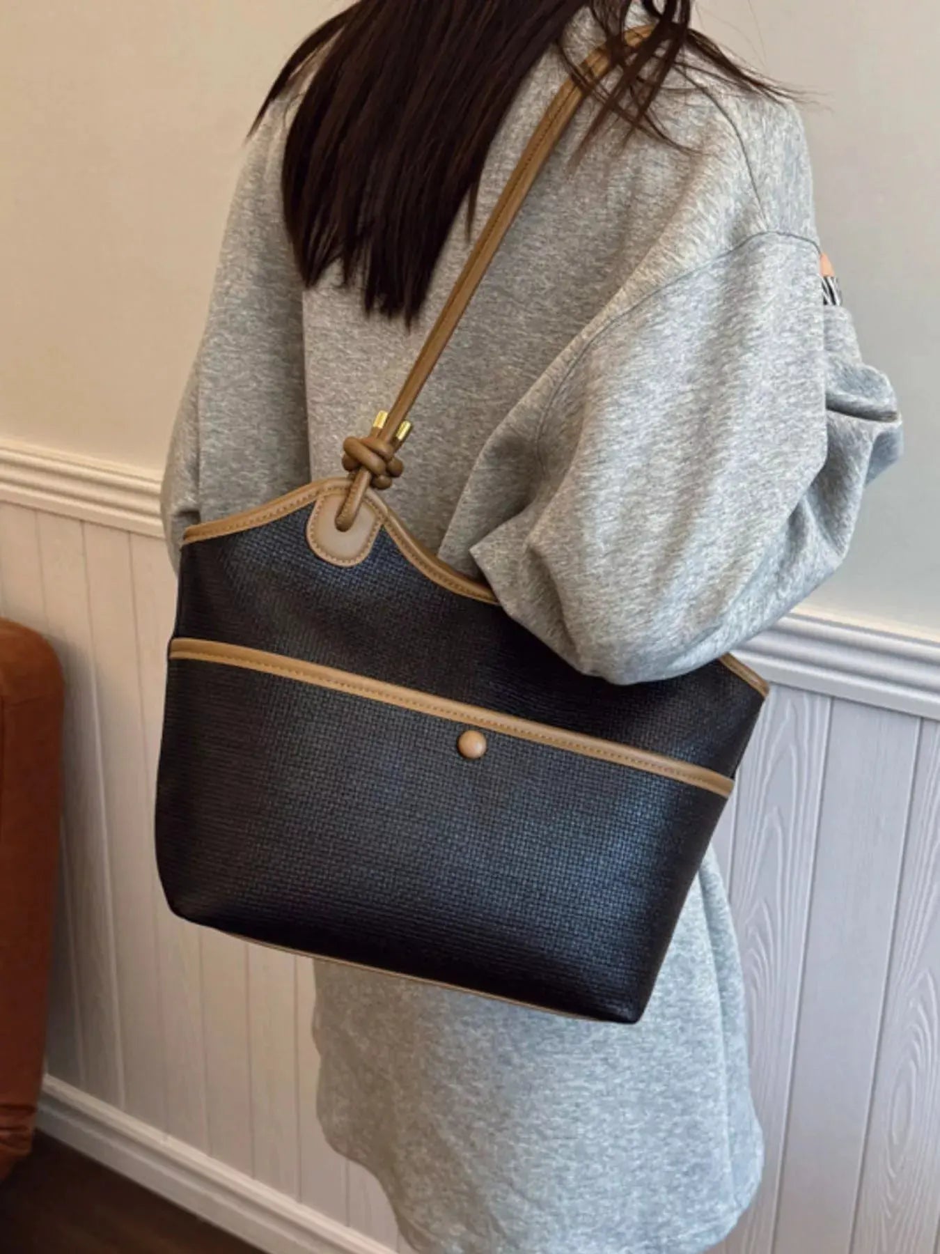 Knotted Strap Tote Bag by Partner Label