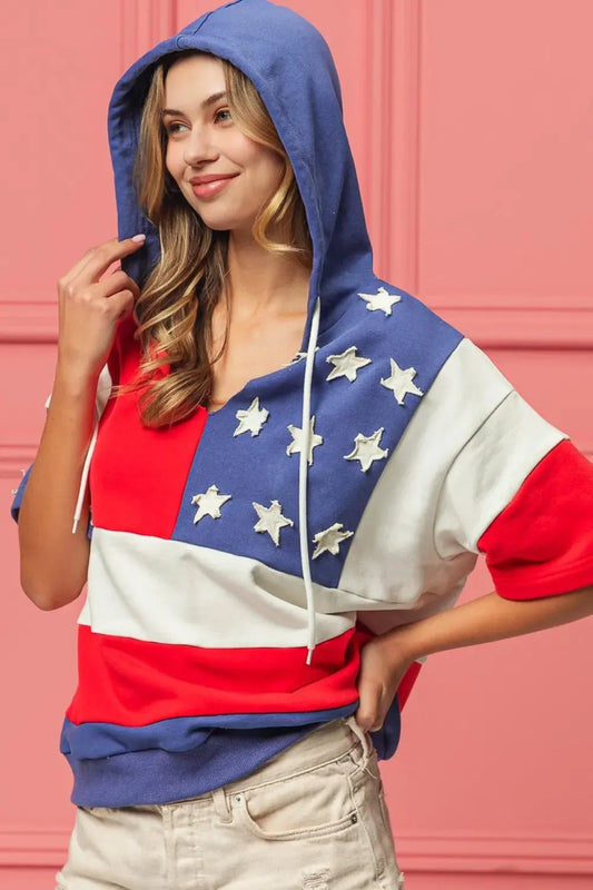 BiBi American Flag Theme Hoodie by BiBi