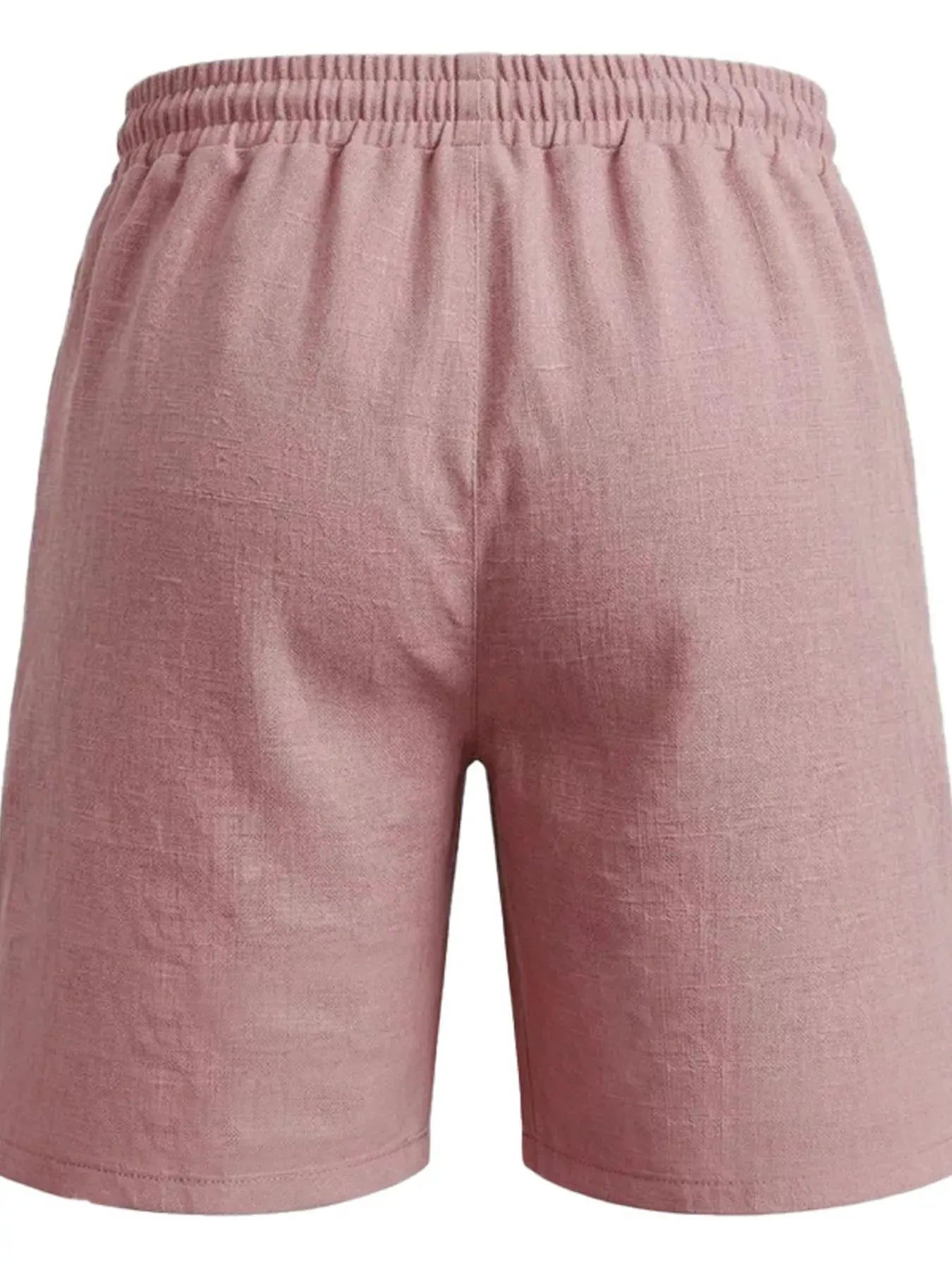 Men's Full Size Linen Blend Drawstring Shorts Plus Size by Partner Label