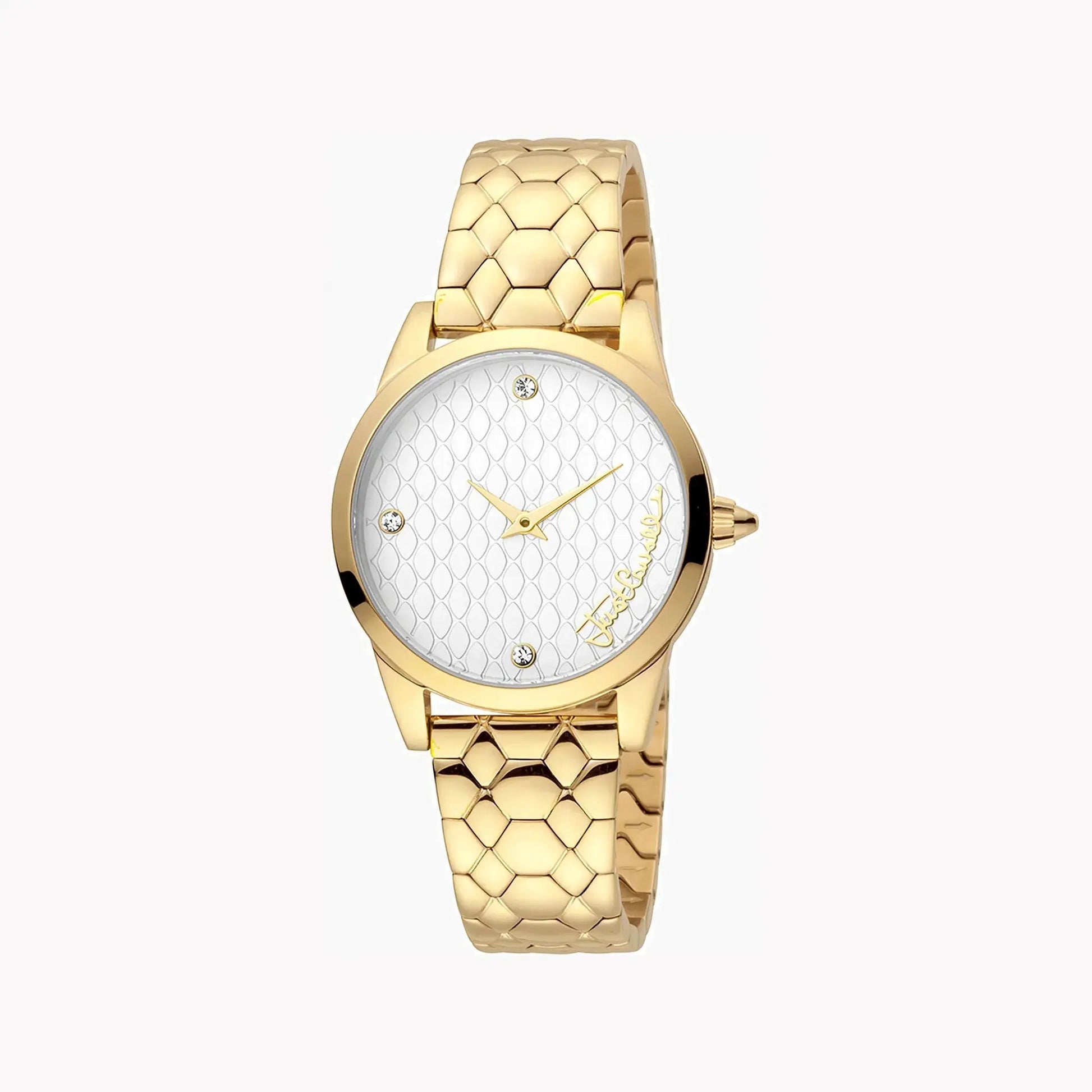 Just Cavalli Women's Gold Stainless Steel Watch, Silver Dial | Jc1l087m0055 by JUST CAVALLI