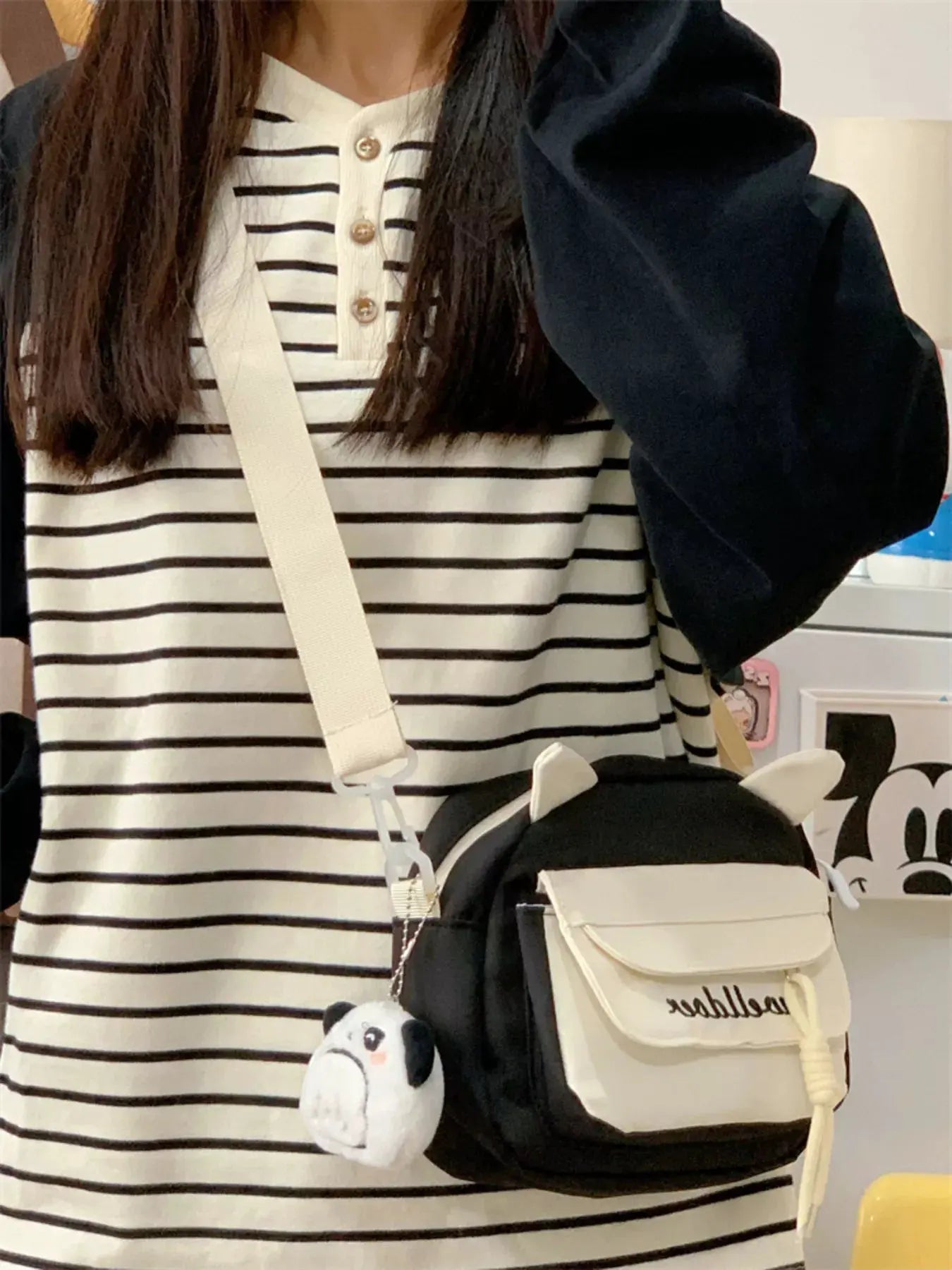 Adjustable Strap Crossbody Bag by Partner Label