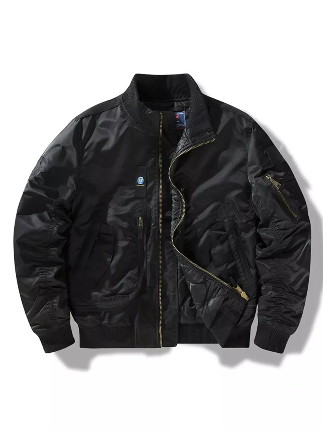 Men's Full Size Zip Up Long Sleeve Jacket Plus Size by Partner Label