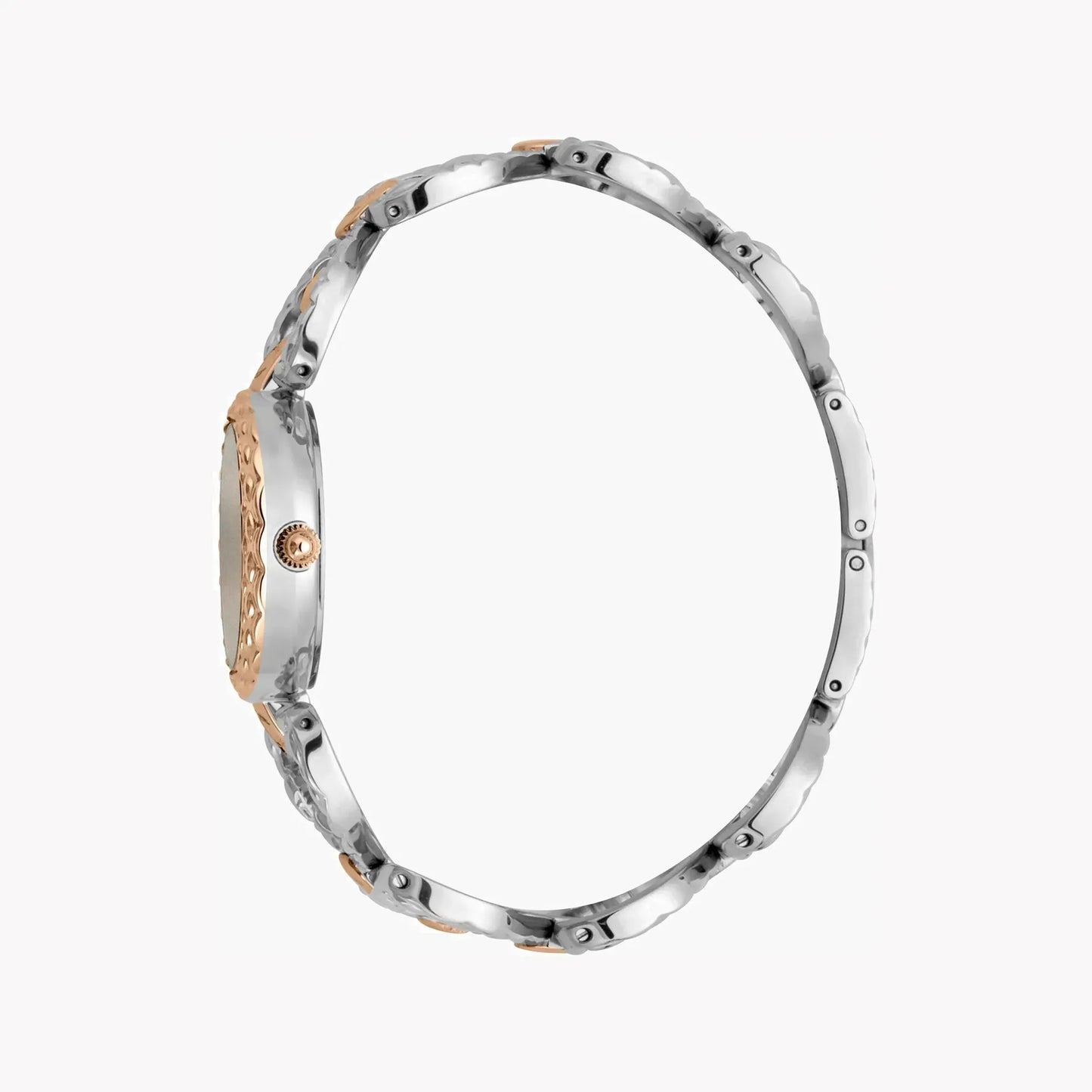 Just Cavalli Women's Silver & Rose Gold Watch, Silver Dial | Jc1l132m0055 by JUST CAVALLI