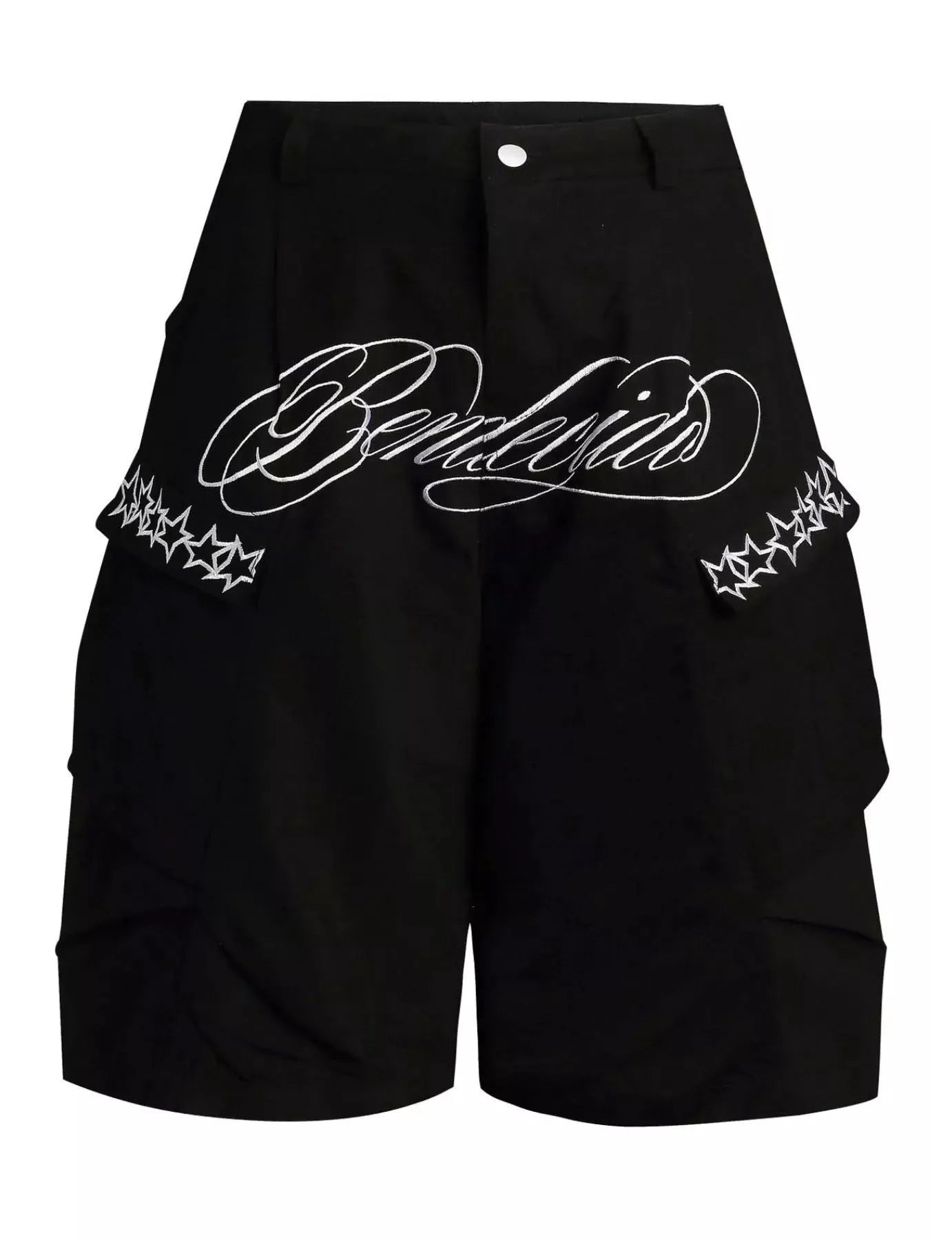 Men's Embroidered Cargo Capris by Trendsi