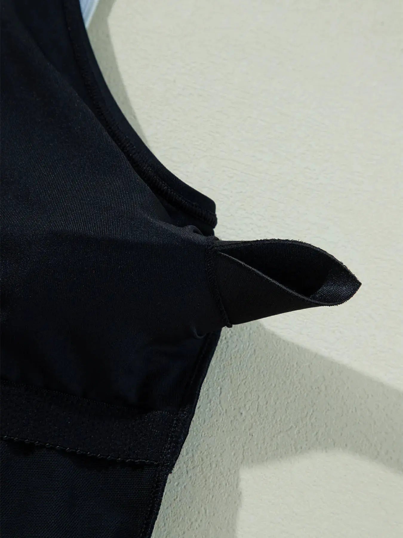 Ruffle Trim V-Neck One-Piece Swimsuit by Partner Label