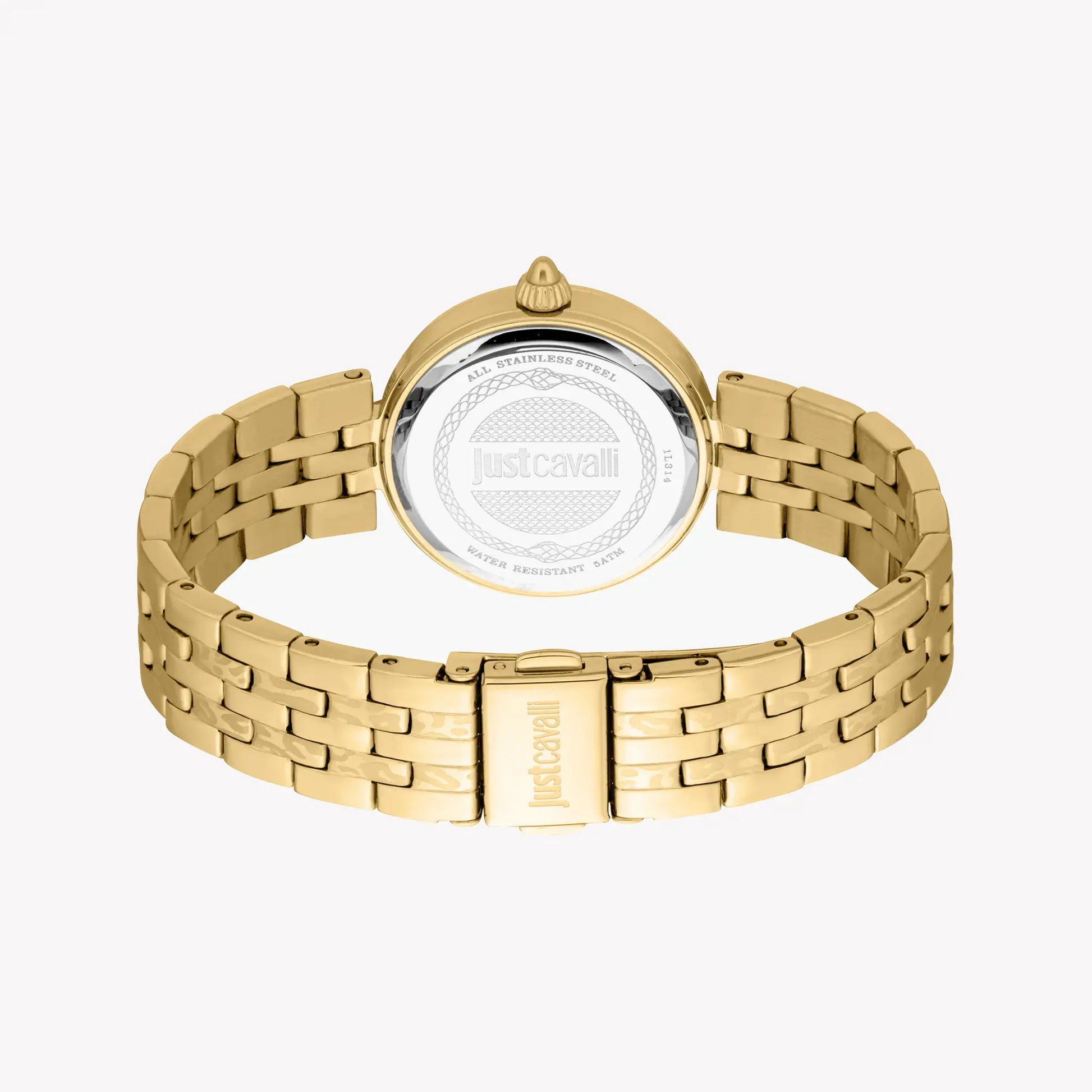 Just Cavalli Women's Gold Stainless Steel Watch, Silver Dial | Jc1l314m0055 by JUST CAVALLI