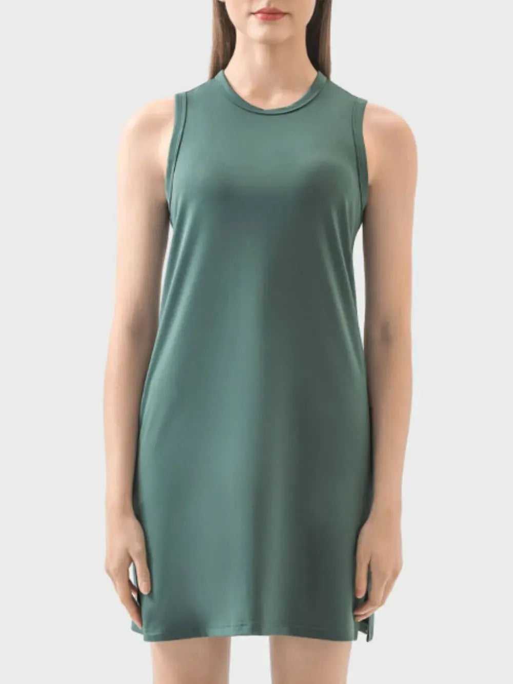 Millennia Round Neck Sleeveless Active Dress by Millennia