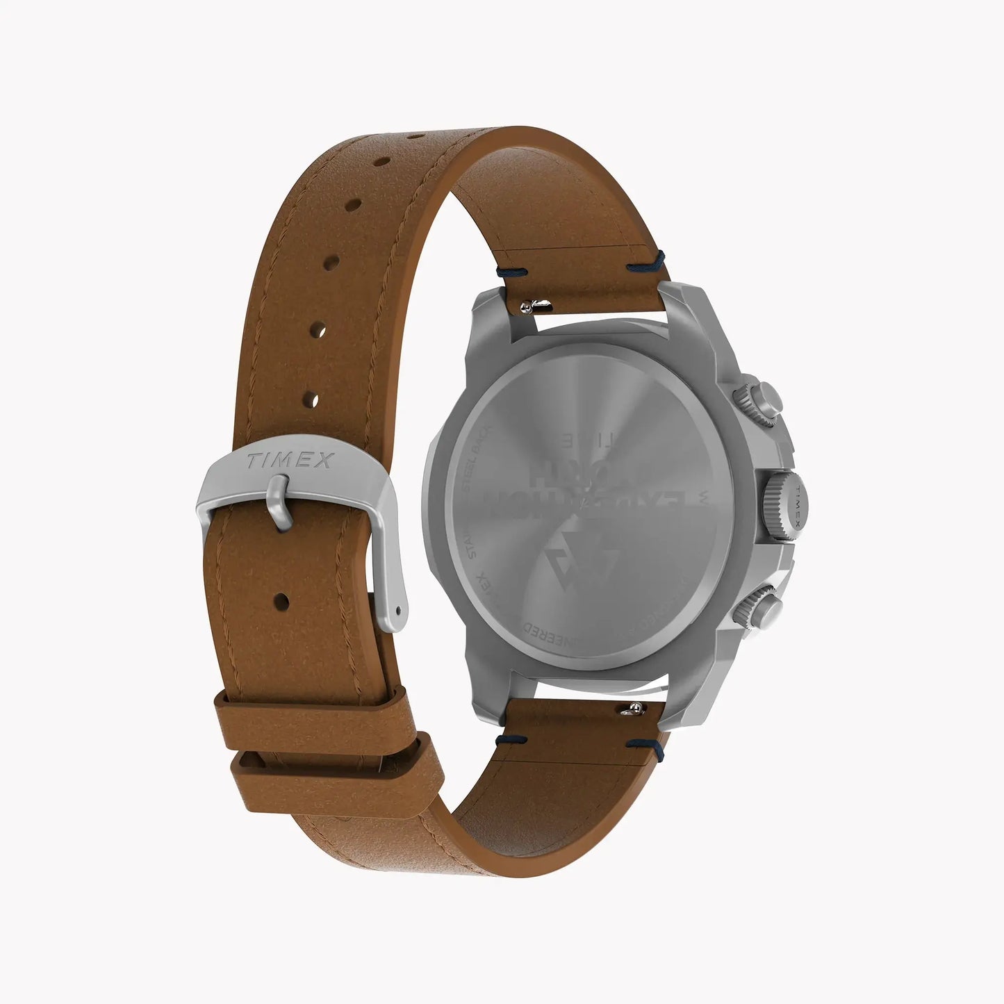 Timex Men's Eco-Friendly Tan Leather Watch, Silver Case | Tw2u20200 by TIMEX