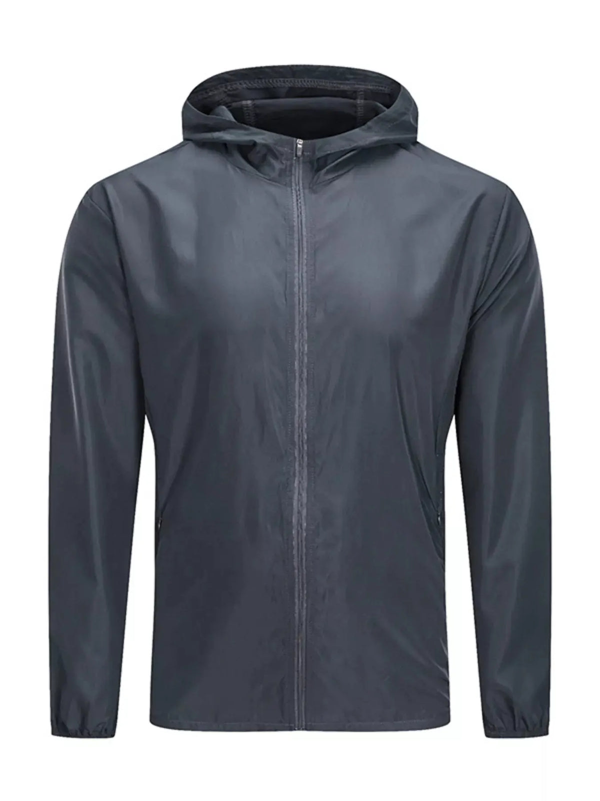 Men's Plus Size Zip Up Long Sleeve Hooded Jacket by Partner Label