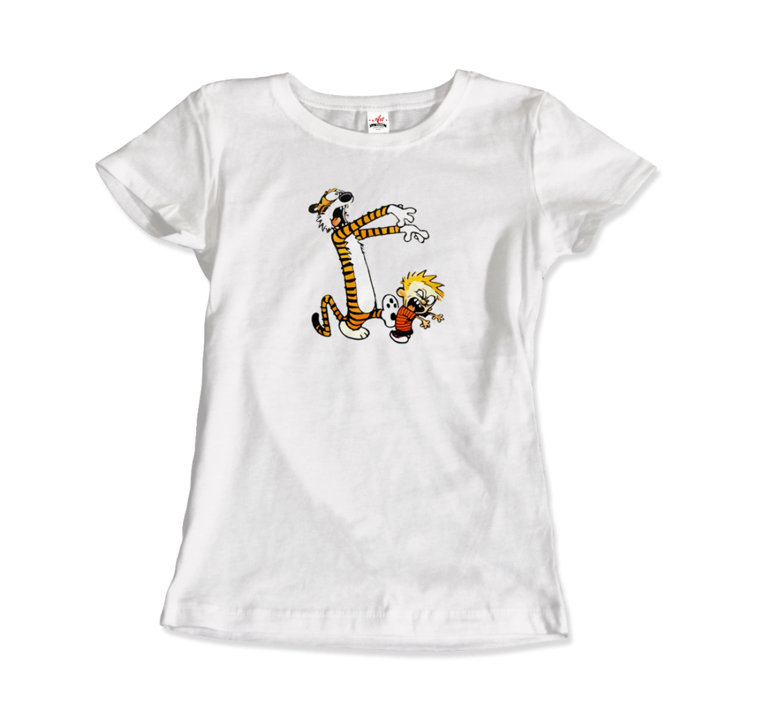 Calvin and Hobbes Playing Zombies t-shirt by Art-O-Rama Shop