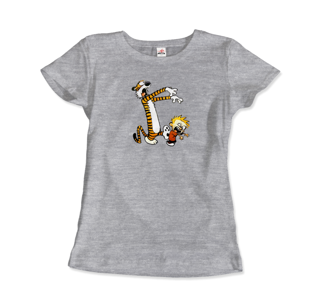 Calvin and Hobbes Playing Zombies t-shirt by Art-O-Rama Shop