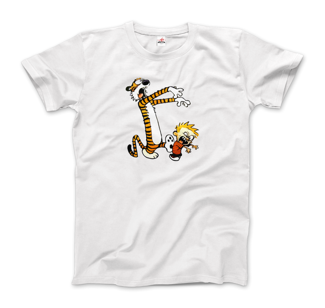 Calvin and Hobbes Playing Zombies t-shirt by Art-O-Rama Shop