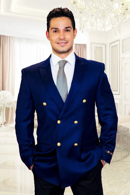 "Cambridge" Cobalt Blue Blazer Jacket by Tux-USA
