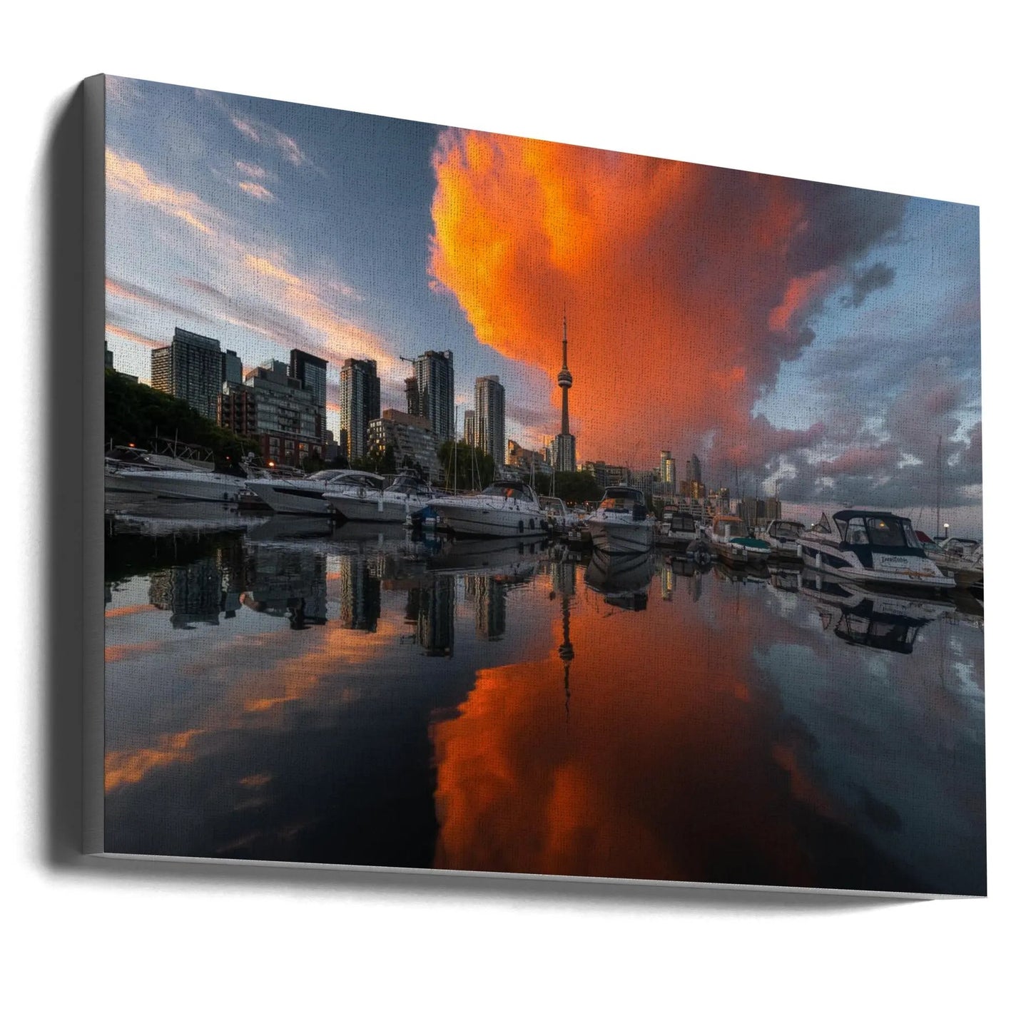 Burn in Toronto Canvas Print by Steve Zhang