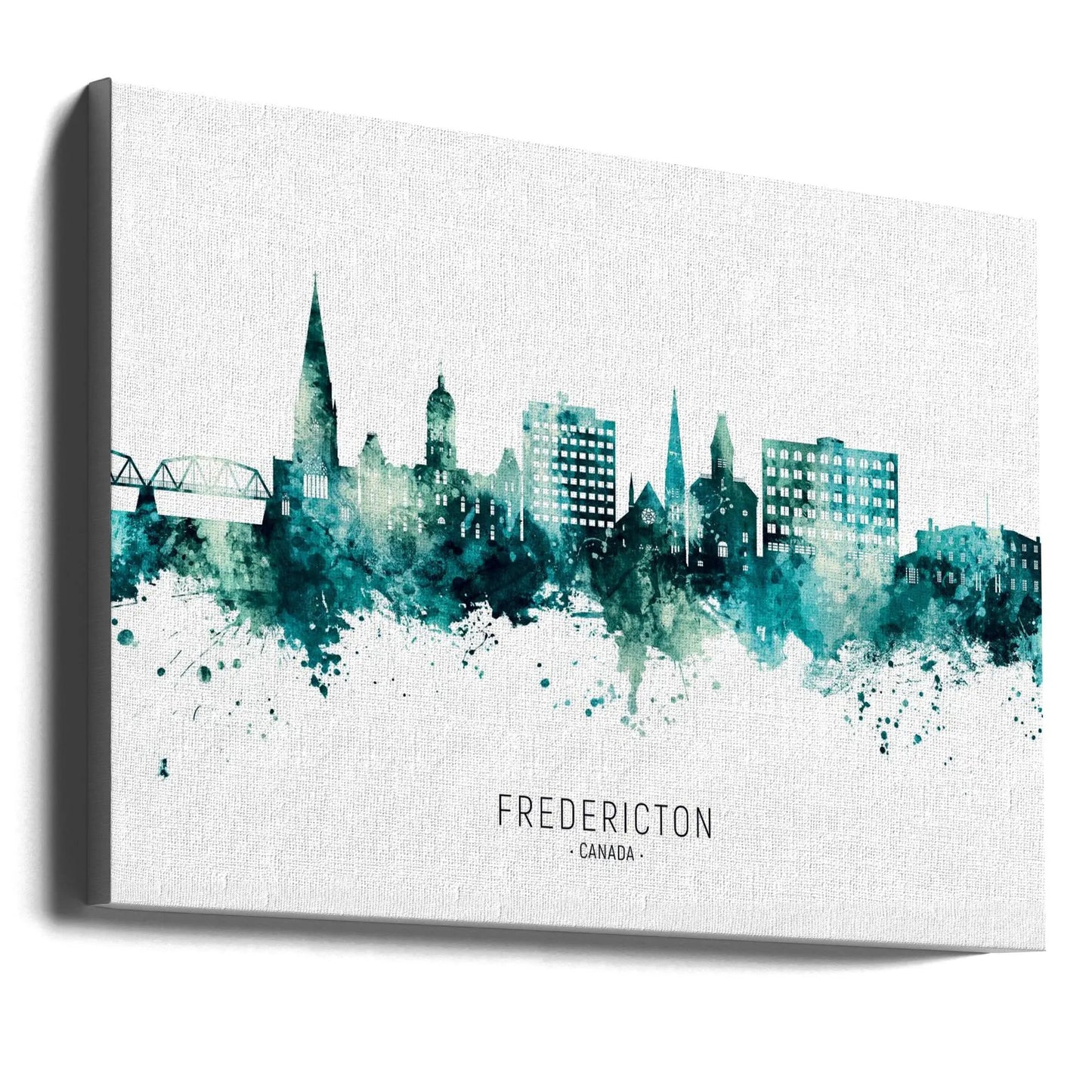 Wall art Fredericton Canada Skyline by Michael Tompsett