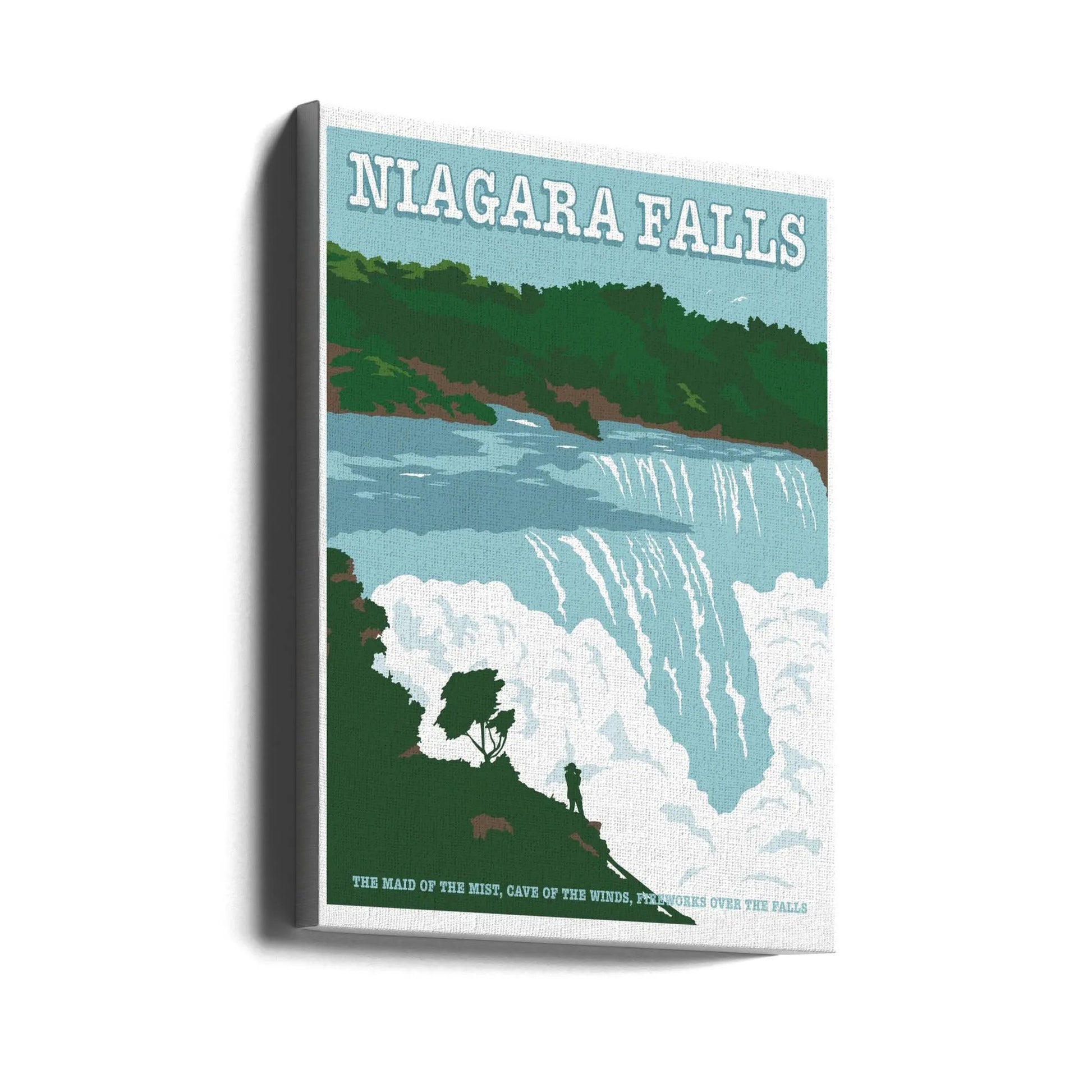 Wall art Niagara FallsTravel Print by Retrodrome