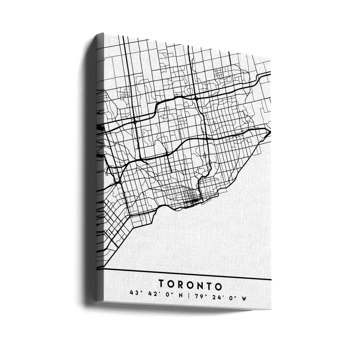Black Maps 89 Canvas Print by Emiliano Deificus