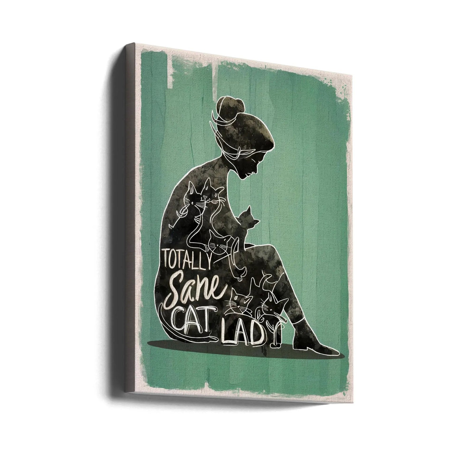 Wall art Totally Sane Cat Lady by Andreas Magnusson
