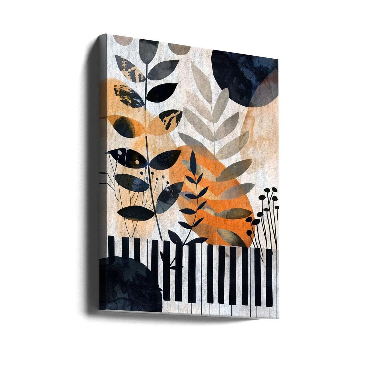 Muzyka Piano 1- -Music Poster Canvas Print by Justyna Jaszke