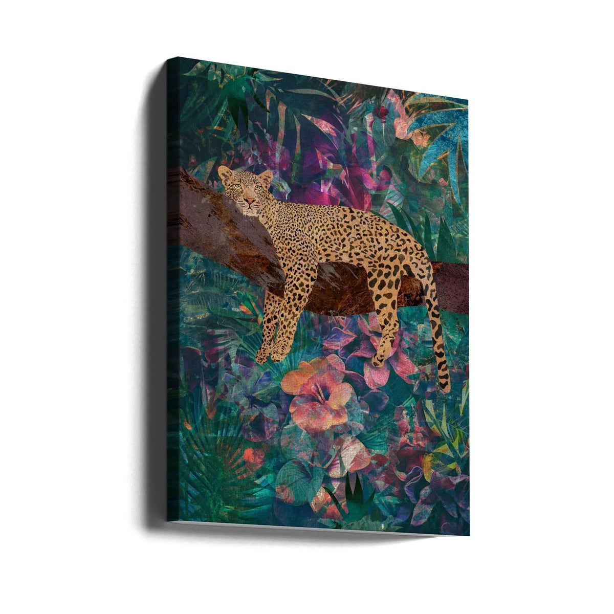 Wall art Leopard Jungle2 01 by Sarah Manovski