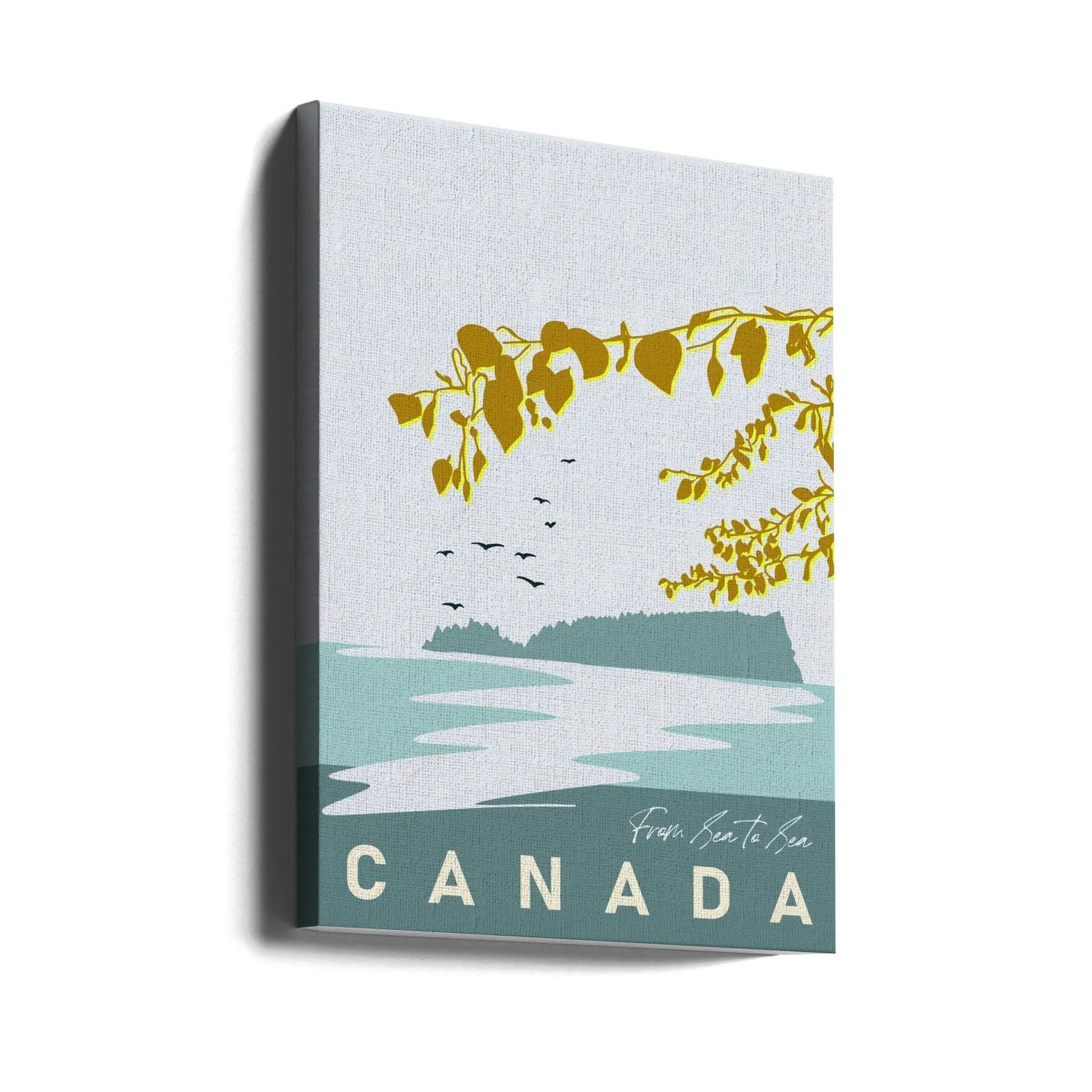 Wall art mellow anticipation Canadian Lakeland by Annick