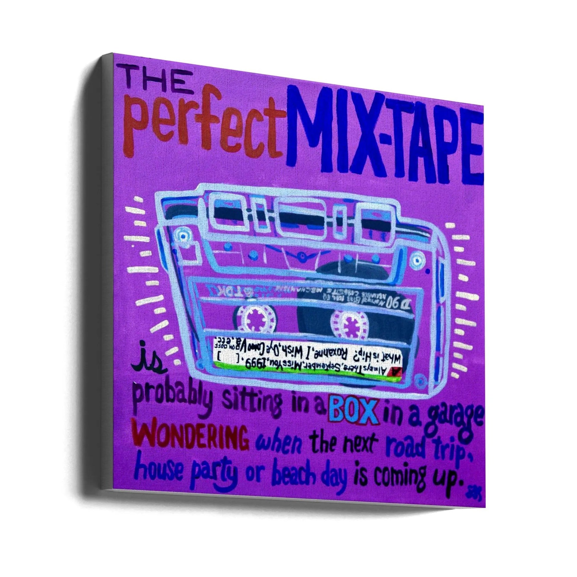 Mix Tape Canvas Print by Steve Spencer