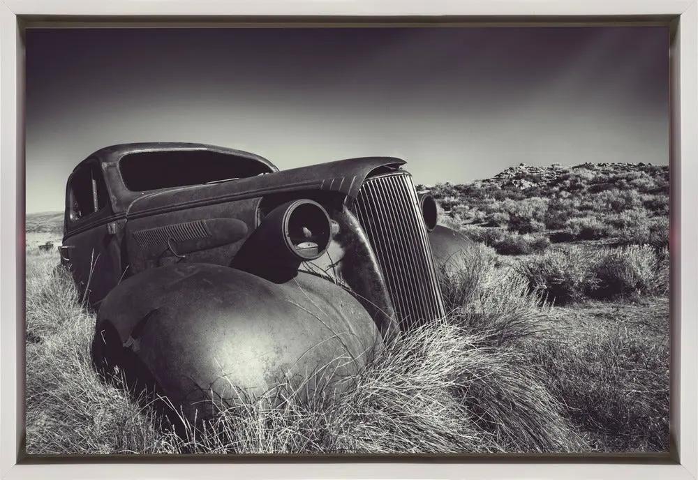 Wall art Disposed-Car by Mike Kreiten