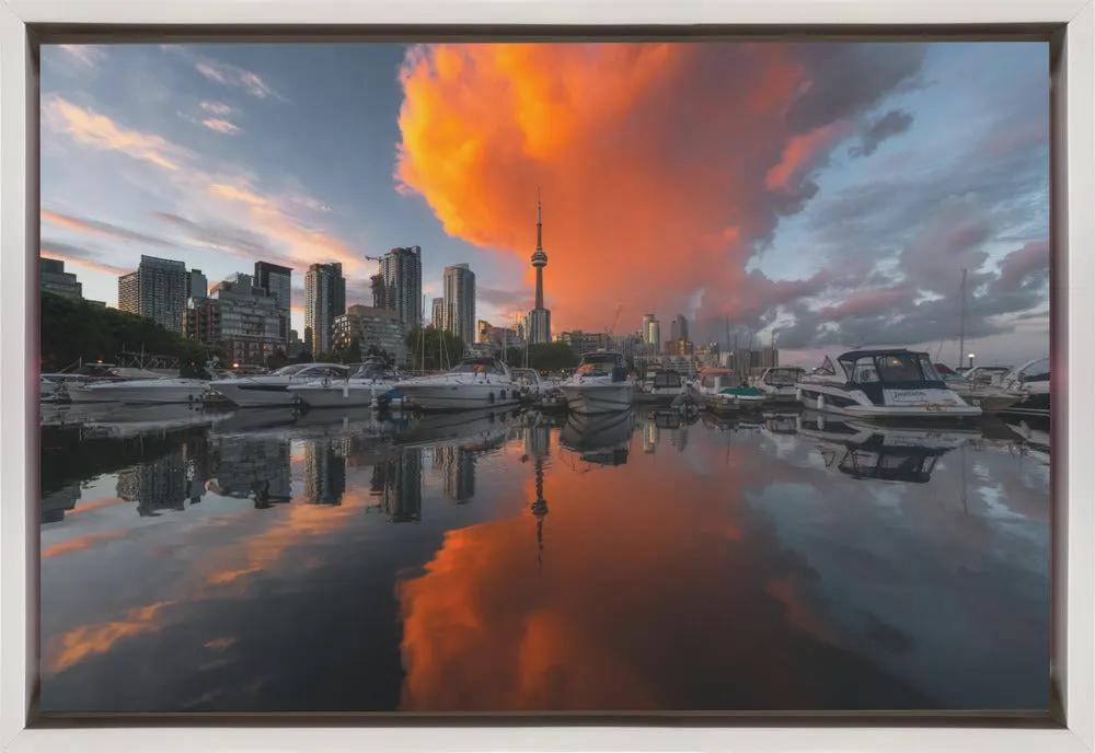 Burn in Toronto Canvas Print by Steve Zhang