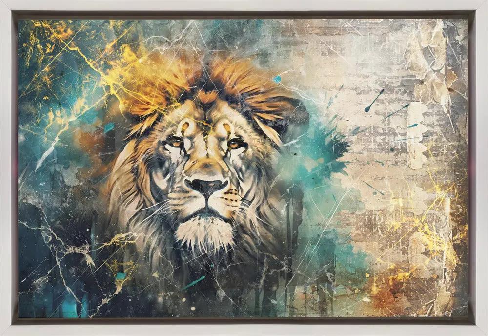 Wall art Lion Animal Vintage Art Illustration Wallart 04 by Rafal Kulik