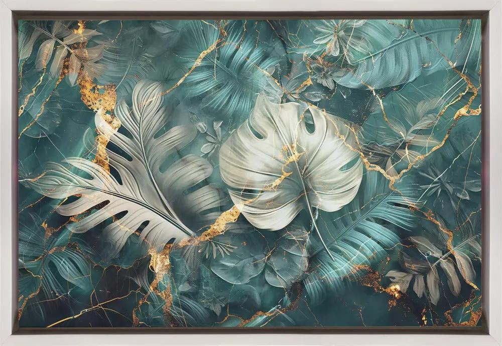 Wall art Jungle Leaves Art Illustration Wallart 22 by Rafal Kulik