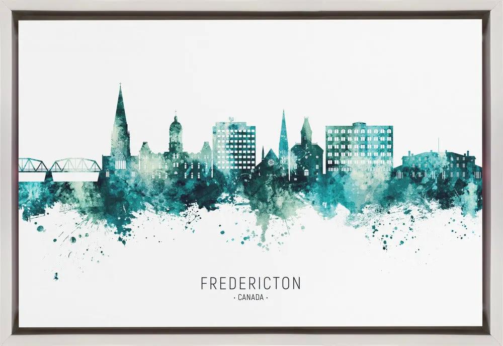 Wall art Fredericton Canada Skyline by Michael Tompsett