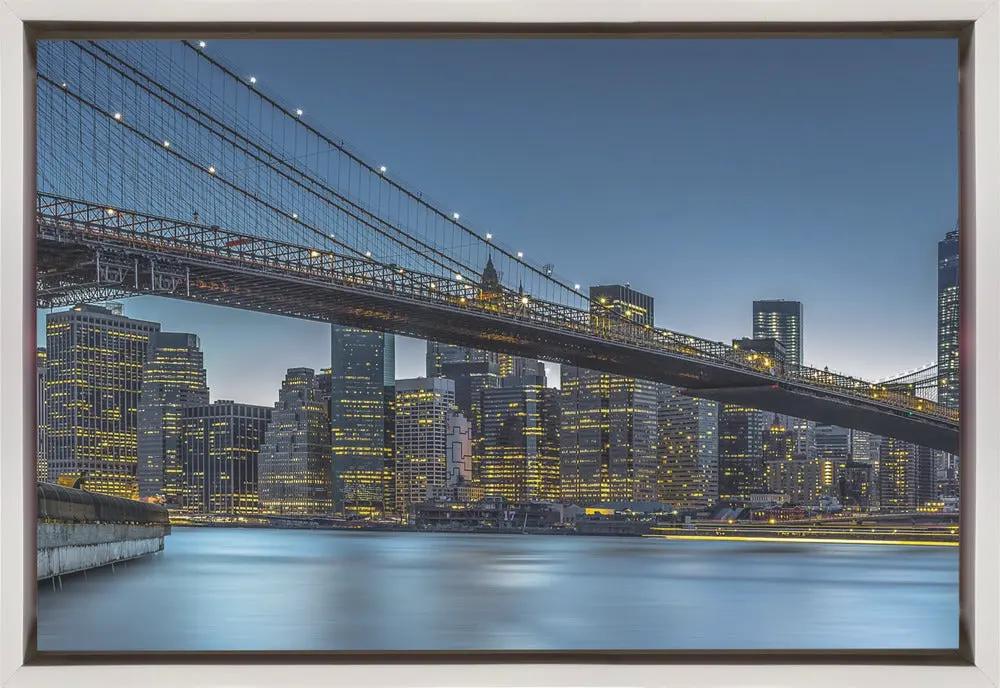 Wall art New York - Blue Hour over Manhattan by Michael Jurek
