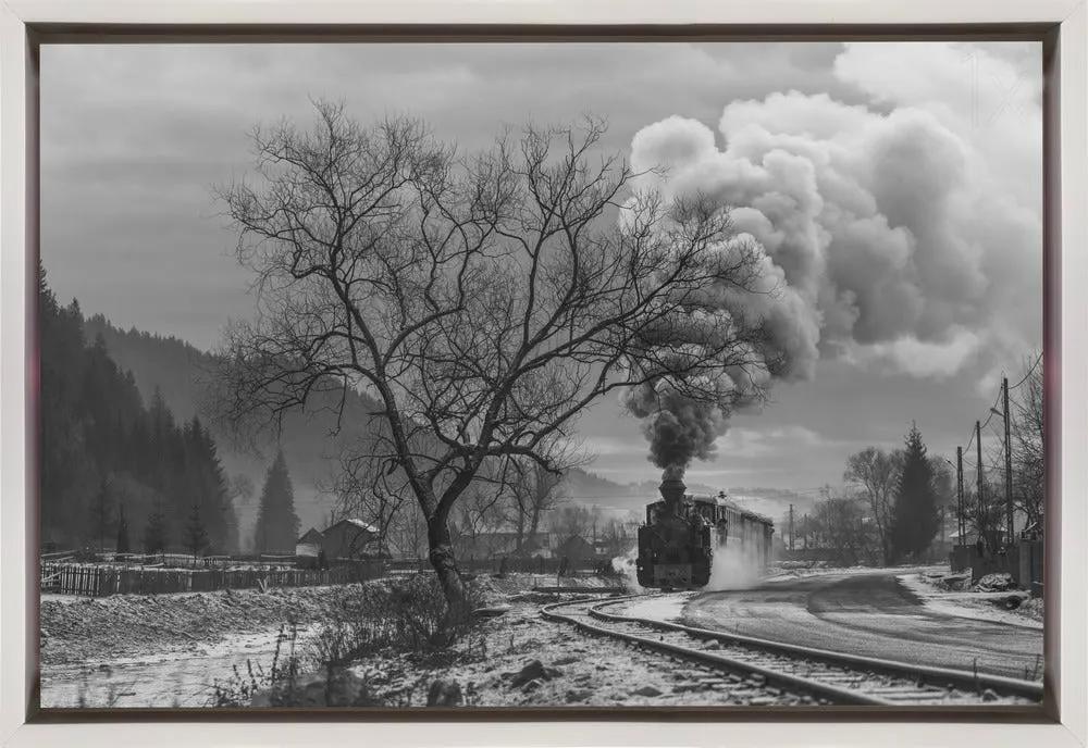 Wall art Mocanita Hutulca by Sveduneac Dorin Lucian