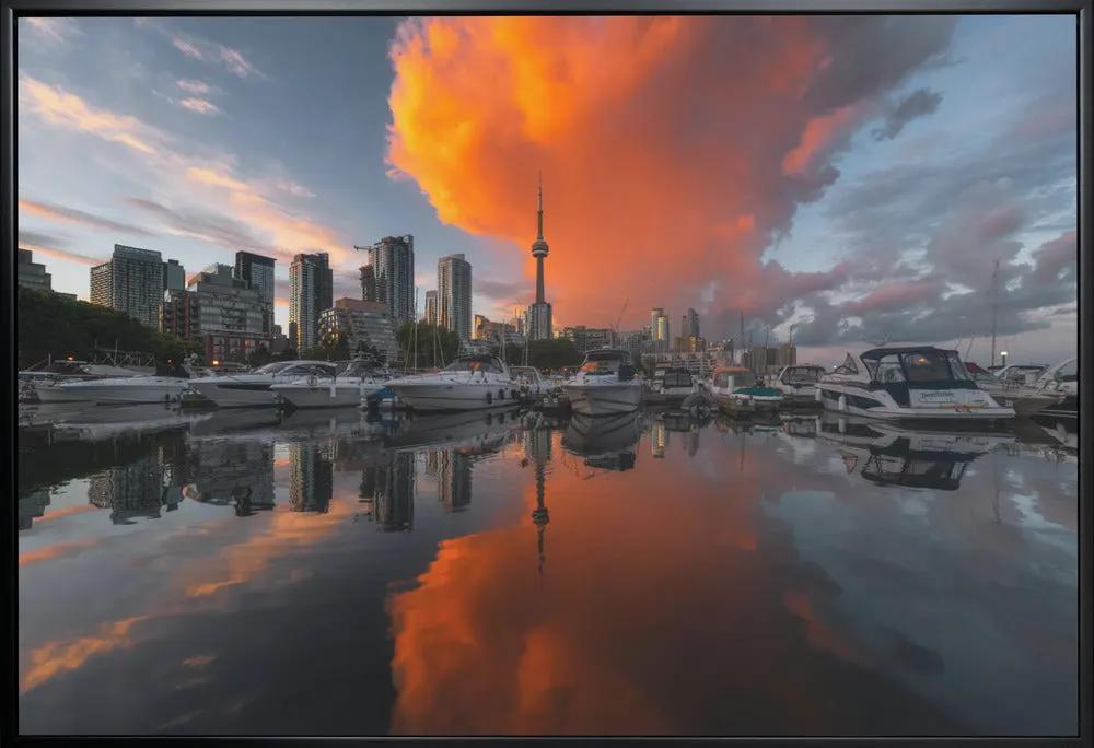 Burn in Toronto Canvas Print by Steve Zhang