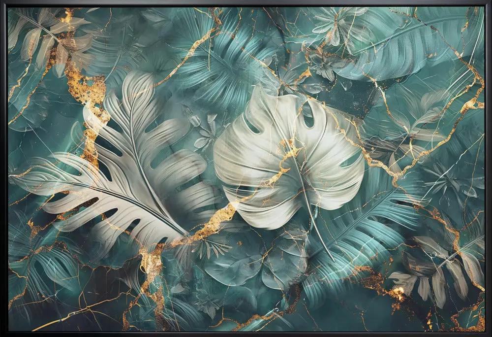 Wall art Jungle Leaves Art Illustration Wallart 22 by Rafal Kulik