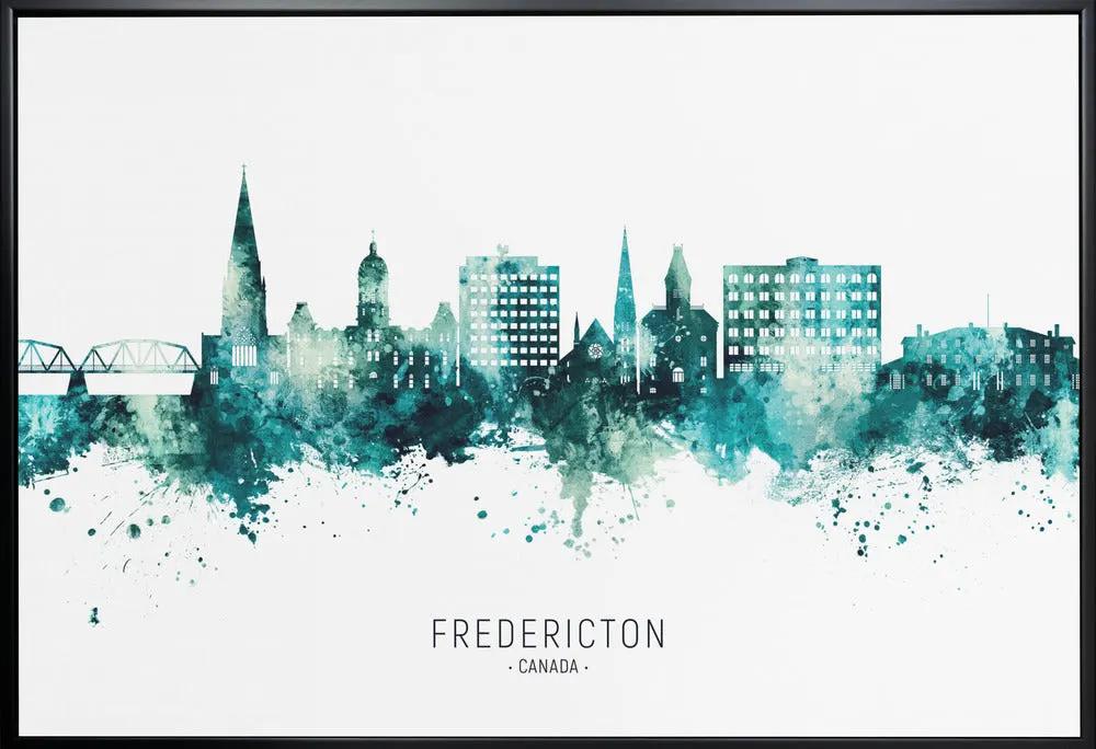 Wall art Fredericton Canada Skyline by Michael Tompsett