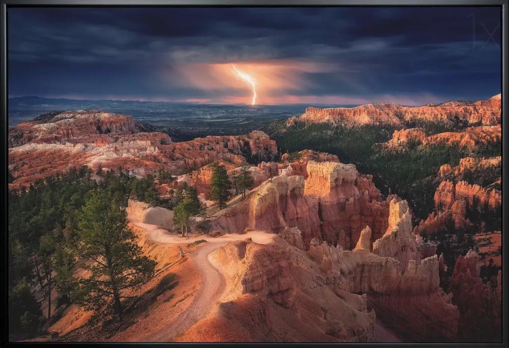 Lightning over Bryce Canyon by Stefan Mitterwallner