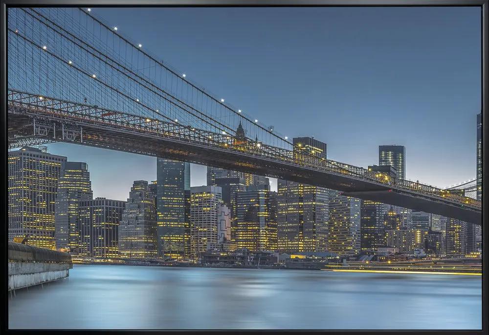Wall art New York - Blue Hour over Manhattan by Michael Jurek