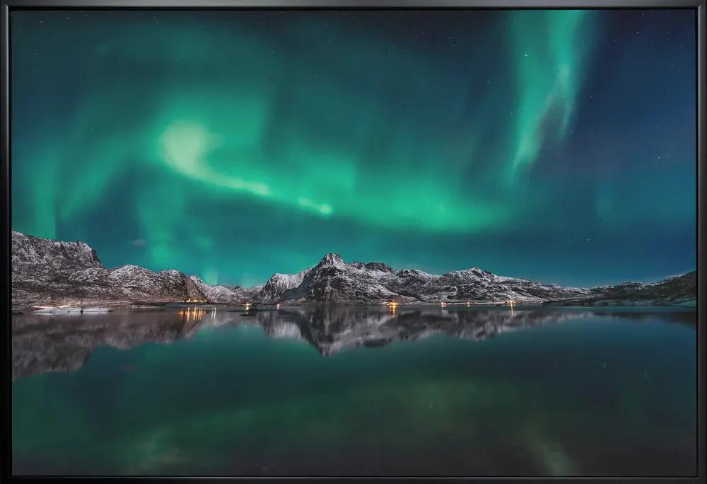 Lofoten Aurora Reflection by Javier de la Torre