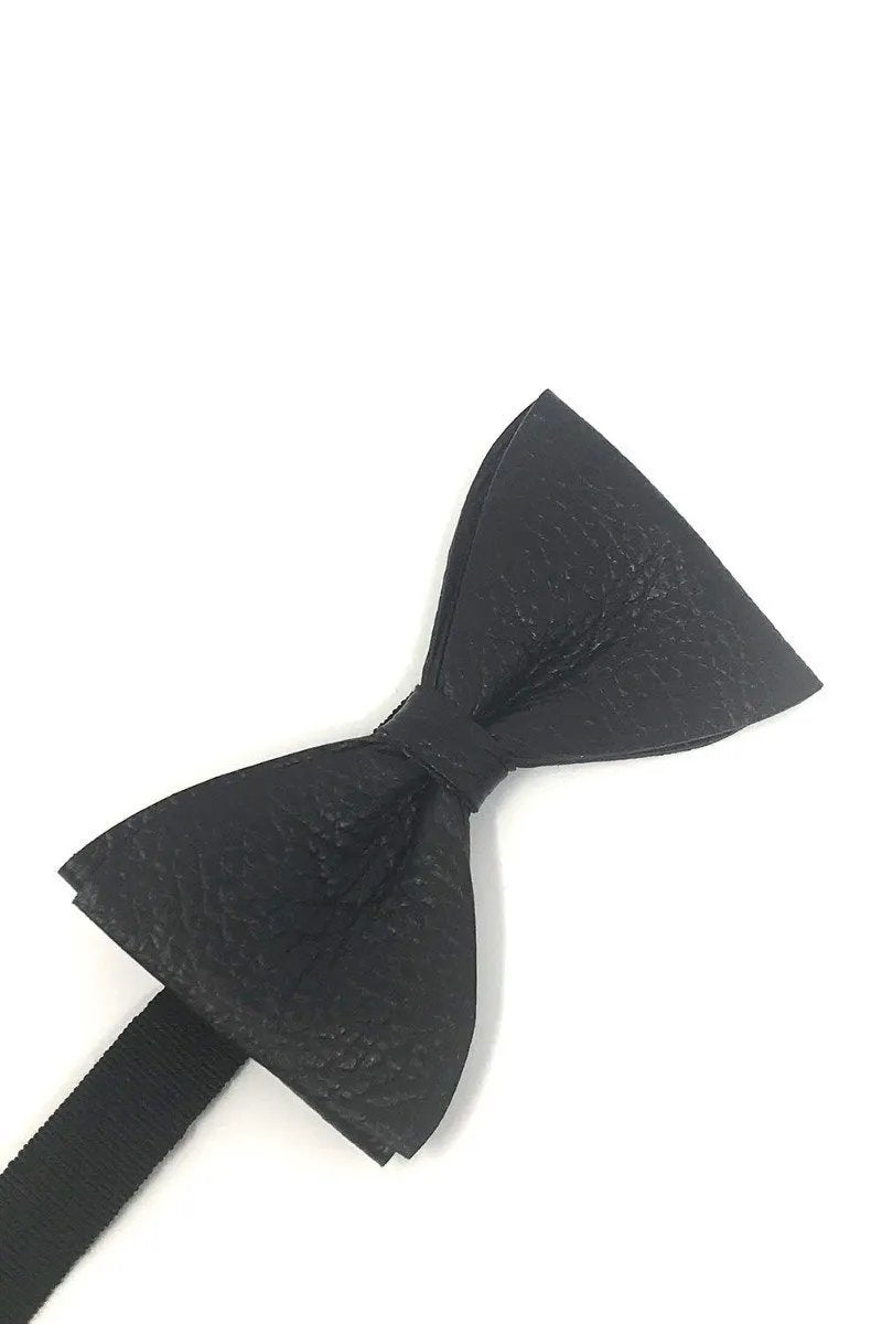 Textured Leather Bow Tie by Tux-USA